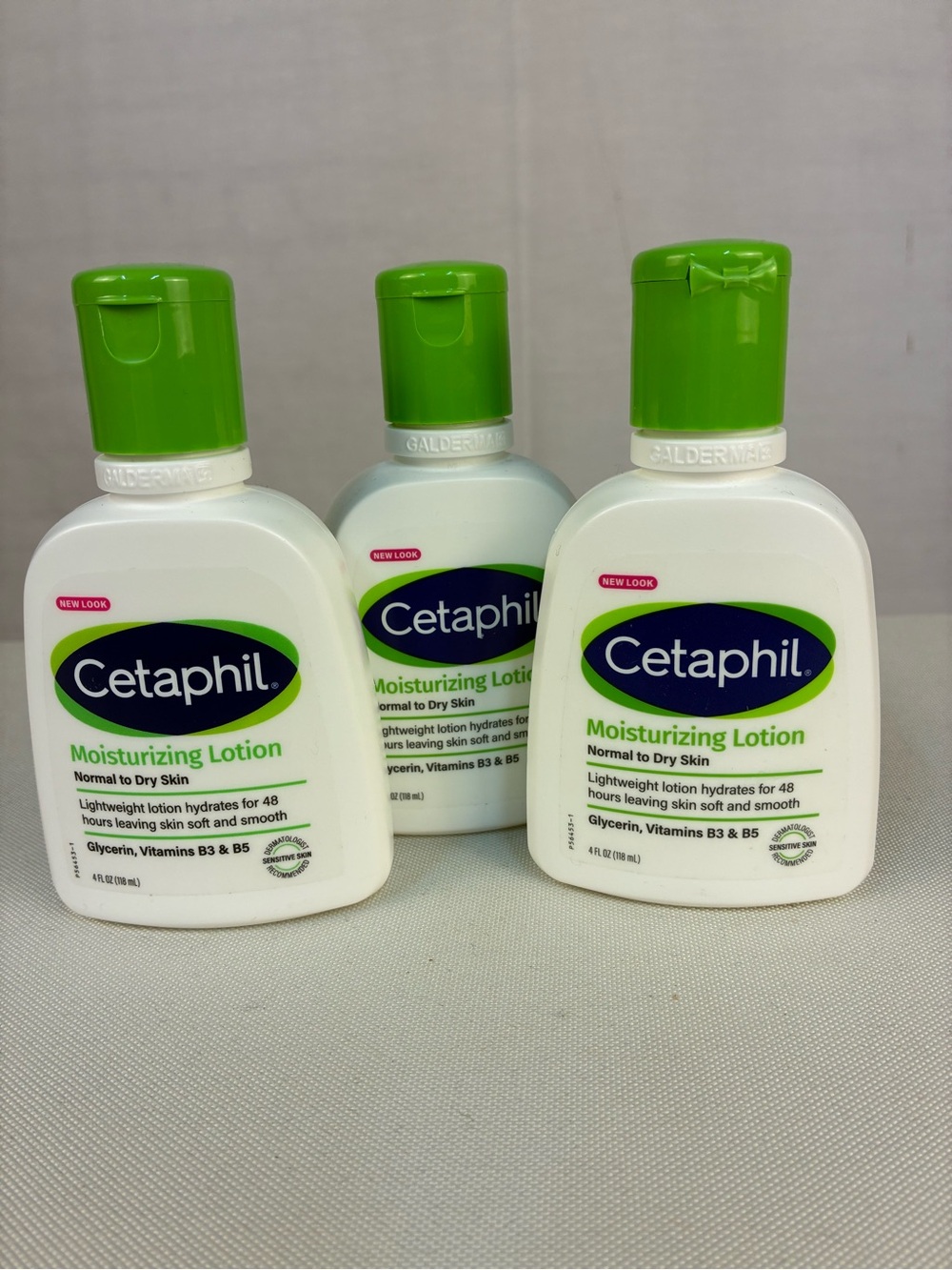 NIP 3 Pk Cetaphil Moisturizing Lotion Travel Minis 4 Oz
